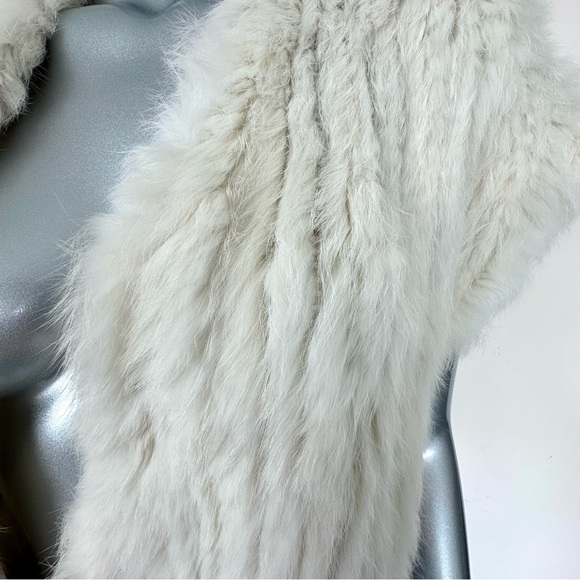 NEW!!! Josie Natori women rabbit fur One Size Retail 850$! - Picture 3 of 9
